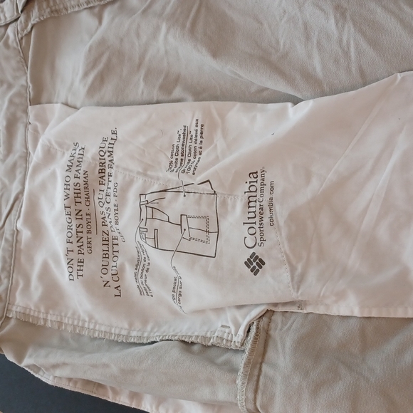 Columbia sportswear men's cargo beige shorts size 42 inseam 8 lots of pockets - Picture 2 of 9
